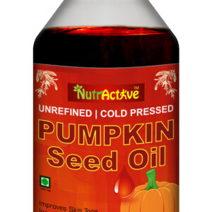 NutrActive Pumpkin Carrier oil 100ml | 100% Pure Pumpkin Seed Oil Cold Pressed Carrier Oil for Hair, Skin |