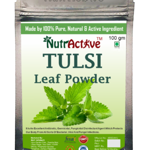 NutrActive Tulsi Leaf Powder 100gm | Holy Basil Powder For Health, Skin & Hair| Non GMO | No Added Preservative | Thulasi Podi/Tulasi Podi/Tulasi Hudi |